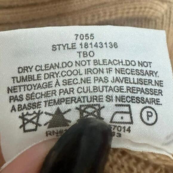 Tory Burch Collared Button Down Sweater Top Pullover Wool Cashmere Size Large - Picture 9 of 11